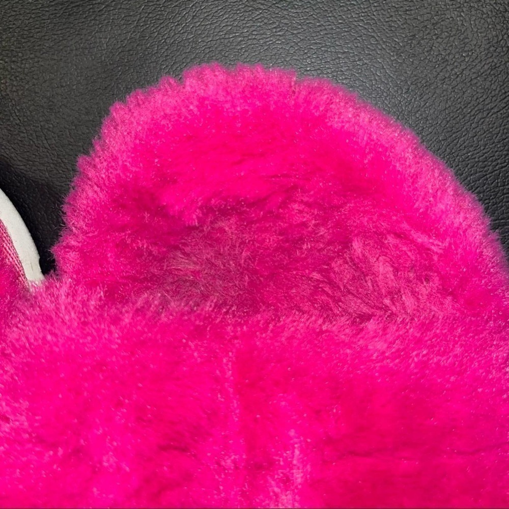 Koolaburra By Ugg Pink Kids Fuzz'n Slipper Sandals Size 3 - Picture 7 of 10